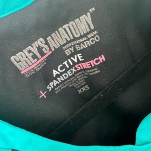 Grey’s Anatomy scrub top and bottom